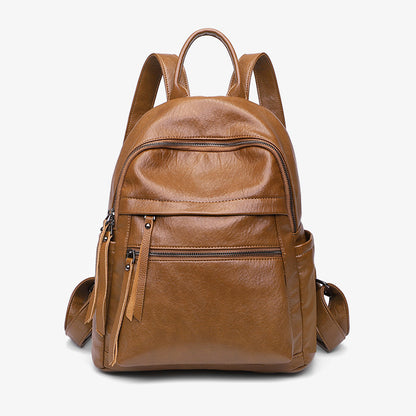 Women's Soft PU Leather Backpack – Korean Bubble Pattern Style