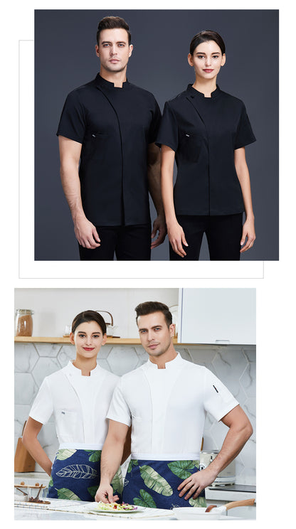 Breathable Mesh Chef Jacket – Lightweight Kitchen Coat for Men & Women | 3 Colors