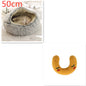 Round Plush Pet Bed — Warm Winter Bed for Cats & Dogs