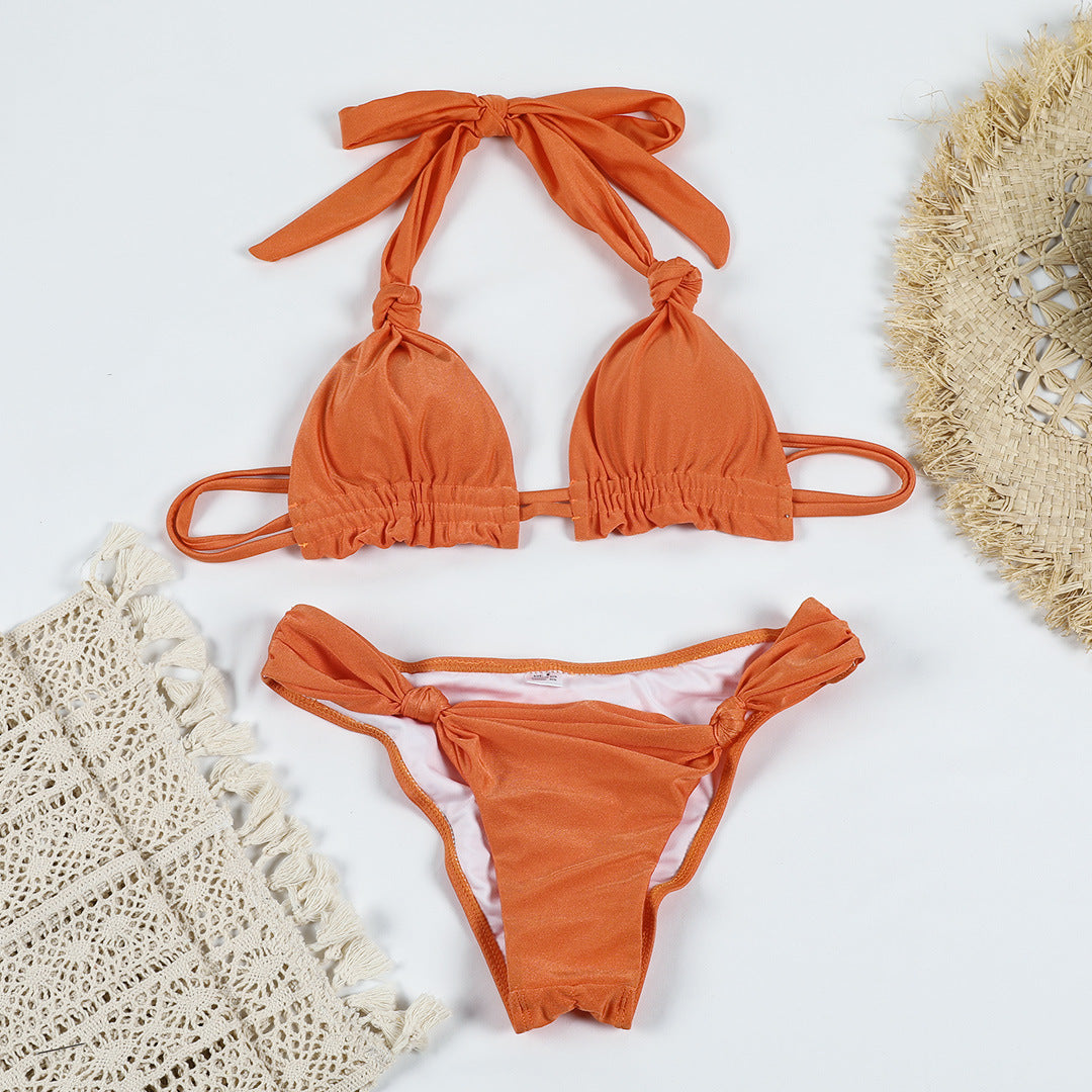 Green and Orange Bikinis