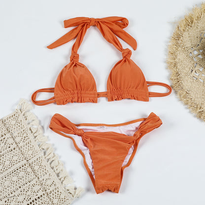 Green and Orange Bikinis