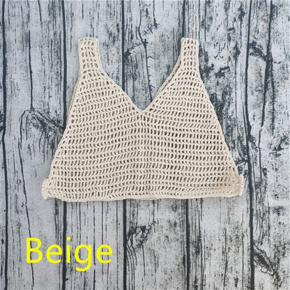Crochet Bikini Cover-Up Set with Pants