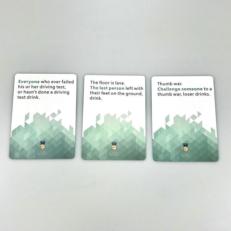 Let's Get Drunk Adult Drinking Card Game – 100 Cards, 2–8 Players, Ages 21+