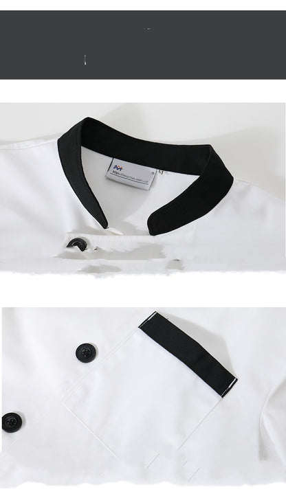 Short Sleeve Chef Jacket – Unisex Restaurant & Kitchen Work Shirt
