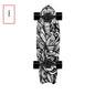 Fishtail Maple Skateboard — 21 Graphic Designs, 28" Deck