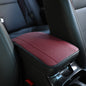 PU Leather Car Armrest Box Cover Pad – Embossed Center Console Cushion Mat