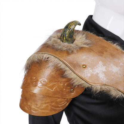 Men's Medieval Viking Armor Shoulder Pauldron – Halloween Cosplay Costume Accessory