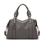 Women's Pebbled Satchel Handbag – Vegan-Friendly Imitation Leather Shoulder Bag with Crossbody Strap