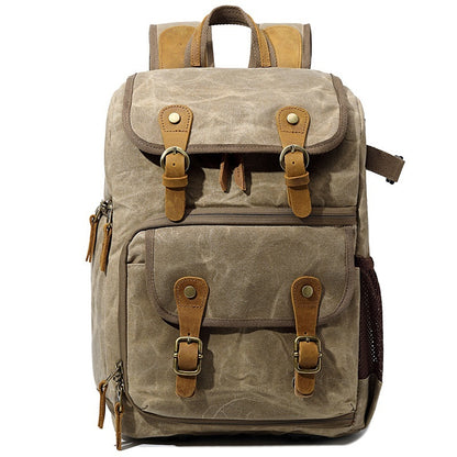 Waterproof Canvas Camera Backpack – DSLR/SLR Bag for Men & Women
