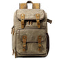 Waterproof Canvas Camera Backpack – DSLR/SLR Bag for Men & Women
