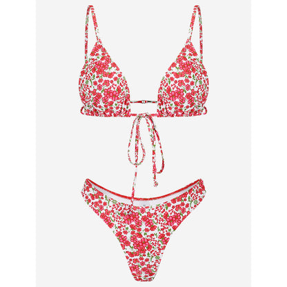 Women's Digital Print Bikini Set | Split Two-Piece Swimsuit