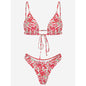 Women's Digital Print Bikini Set | Split Two-Piece Swimsuit