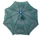 Automatic Folding Umbrella Fishing Net – Nylon Collapsible Cast Net | 4 to 24 Inlet Holes