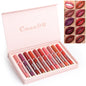Waterproof Matte Lipstick Set — 10 Pieces, Non-Transfer