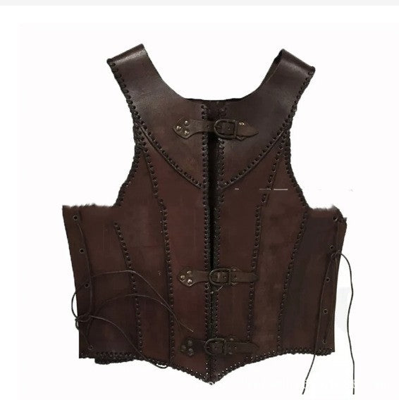 Medieval Armor Vest with Belt Buckle | Retro Fantasy Cosplay Costume