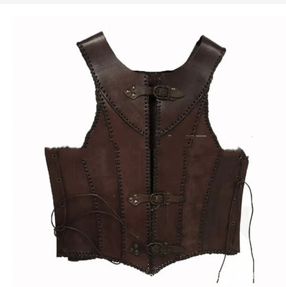 Medieval Armor Vest with Belt Buckle | Retro Fantasy Cosplay Costume