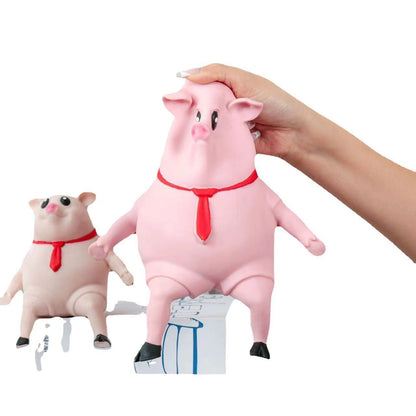 Cute Pig Squeeze Stress Toy – Squishy Piggy Sensory Relief Gift for Kids & Adults