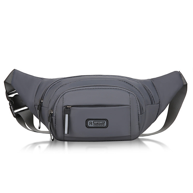 Men's Waterproof Nylon Waist Bag – Crossbody Fanny Pack, 4 Colors