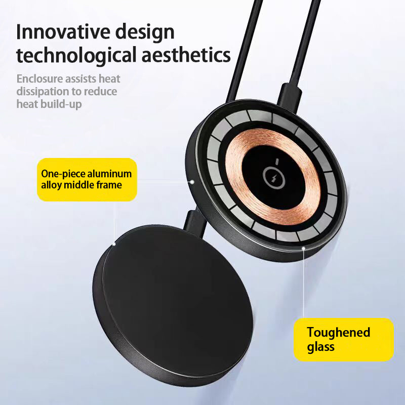 Qi2 Magnetic Wireless Charger – 15W Fast Charging Pad for iPhone 12–16