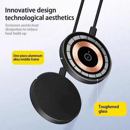 Qi2 Magnetic Wireless Charger – 15W Fast Charging Pad for iPhone 12–16