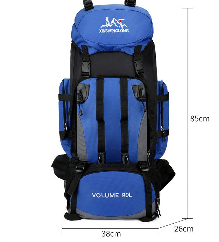 Water-Repellent Nylon Hiking Backpack – Lightweight Soft-Frame Outdoor Pack
