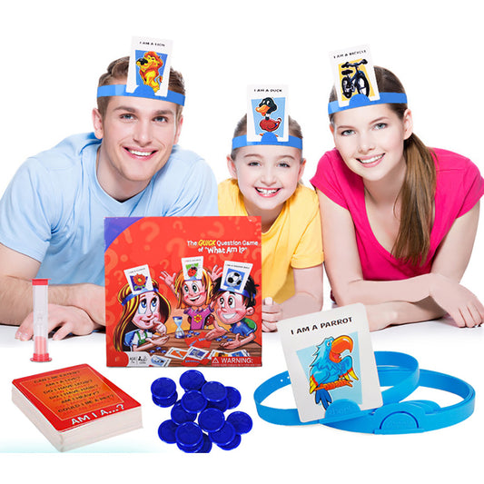 What Am I? Headband Guessing Game – Fun Family & Party Card Game for Kids & Adults