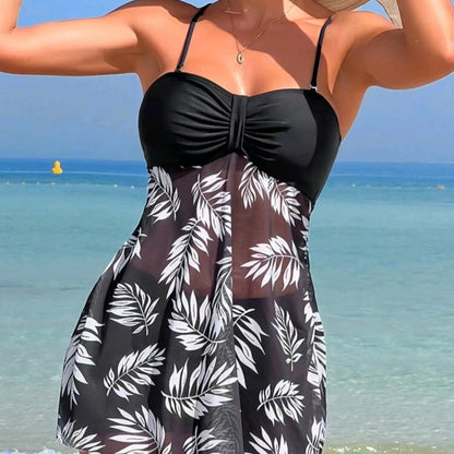 Women's High-Waist Mesh Bikini Set | Two-Piece Swimsuit