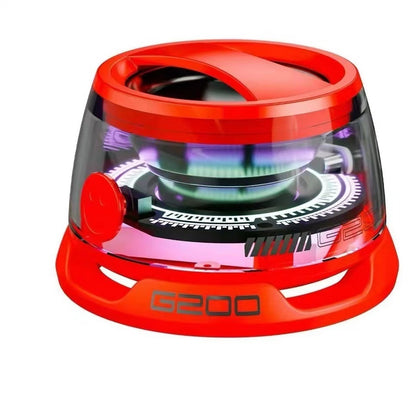 Portable Bluetooth Speaker with RGB Lighting – Magnetic Mini Speaker with Phone Stand, 7-Hour Battery