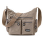 Women's Waterproof Nylon Crossbody Bag – Multi-Pocket Shoulder Bag with Retro Style