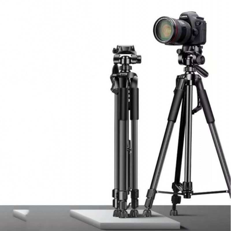Portable Camera Tripod – 3D Pan-Tilt Head, Aluminum, 4.4–11 lb Capacity, Carrying Bag