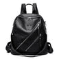 Women's Soft PU Leather Leisure Backpack – Waterproof Everyday Bag