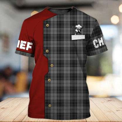 Men’s Chef Graphic T-Shirt – Quick-Dry Breathable Kitchen & Casual Tee