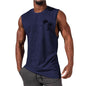 Men's Coconut Tree Embroidery Beach Tank Top – Summer Muscle Workout Shirt