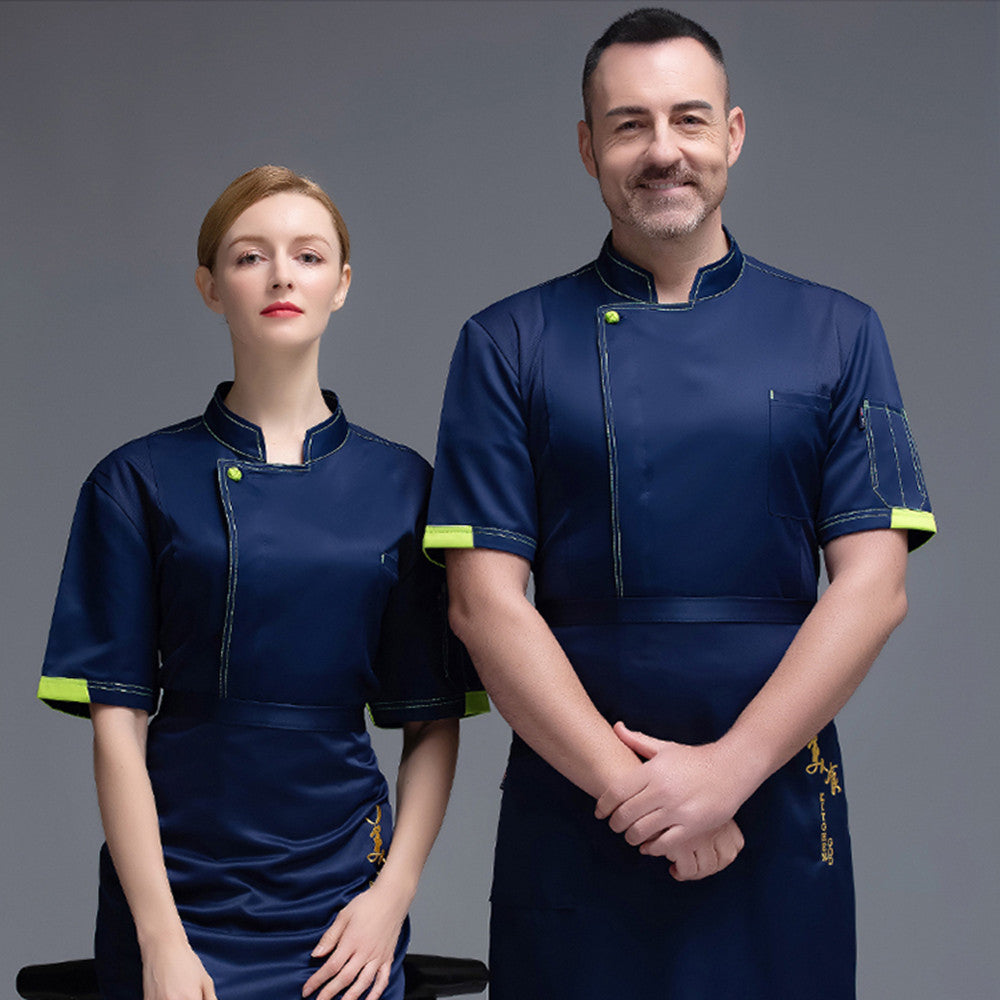 Short Sleeve Chef Top – Moisture-Wicking Unisex Kitchen & Bakery Jacket