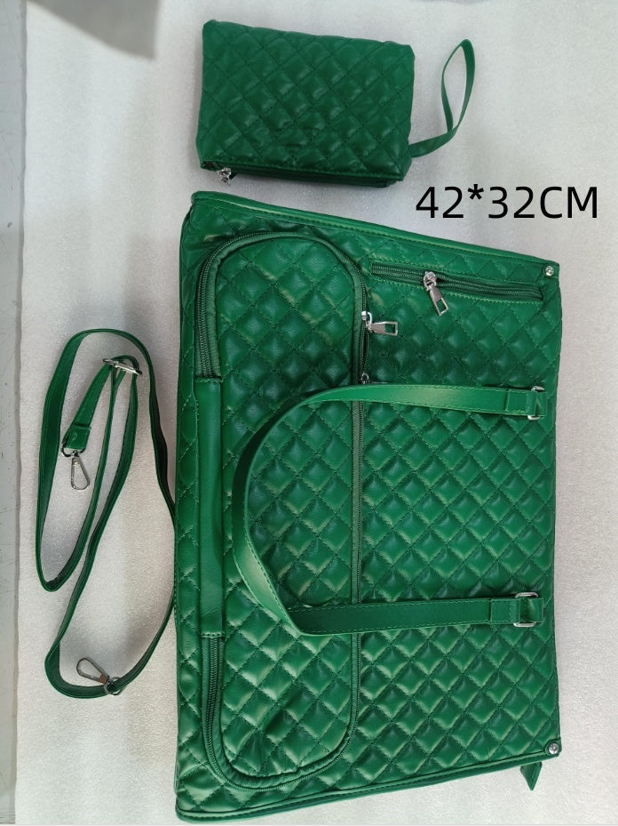 Quilted Lunch Tote Bag for Women – 2-in-1 Insulated Crossbody with Matching Wallet
