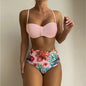 Women's Bikini Set – Spaghetti Strap Two-Piece Swimsuit with Underwire Support