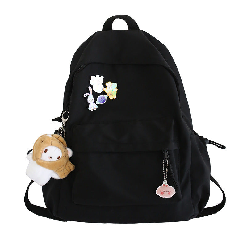 Large Nylon Backpack for Women – 20-35L College School Bag