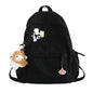 Large Nylon Backpack for Women – 20-35L College School Bag