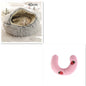 Round Plush Pet Bed — Warm Winter Bed for Cats & Dogs