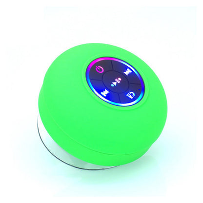Waterproof Bluetooth Shower Speaker with LED Lights & Suction Cup