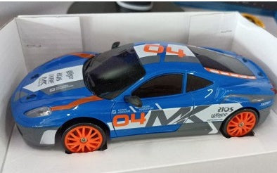 1:24 Scale RC Drift Car – 4WD Remote Control Racing Car with LED Lights & Traffic Cones