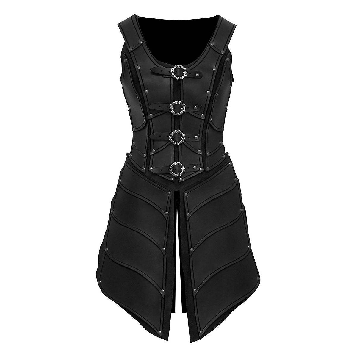 Medieval Leather Armor Elf Warrior Costume – Renaissance Cosplay Outfit for Adults