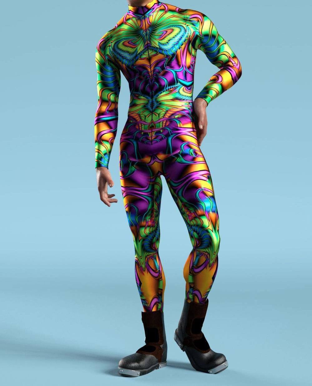 3D Digital Print Cosplay Jumpsuit – Anime & Street Style One-Piece Costume