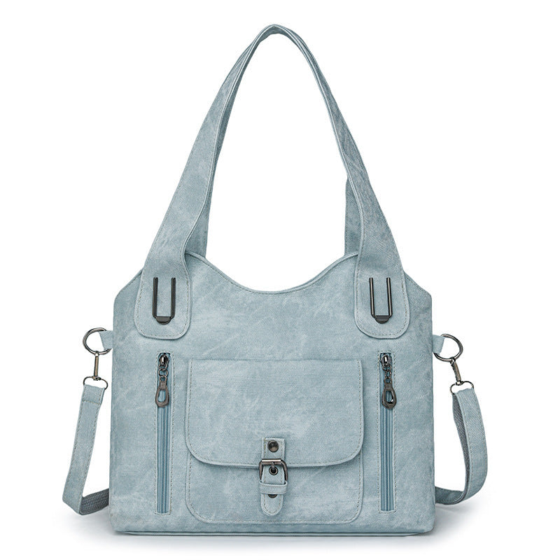 Large Capacity Crossbody Bag for Women – Retro PU Shoulder Purse