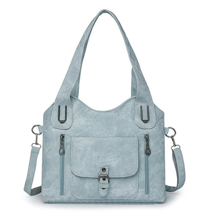 Large Capacity Crossbody Bag for Women – Retro PU Shoulder Purse