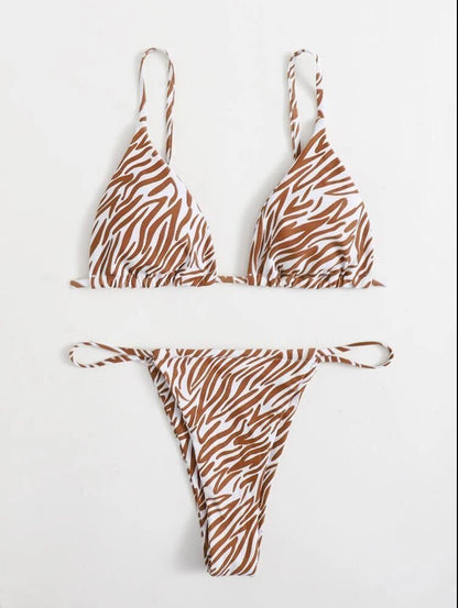 Women's Solid Color Bikini Set | Two-Piece Swimsuit | 7 Colors
