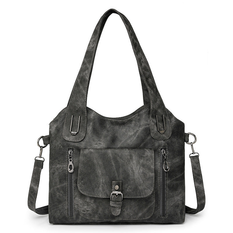 Large Capacity Crossbody Bag for Women – Retro PU Shoulder Purse