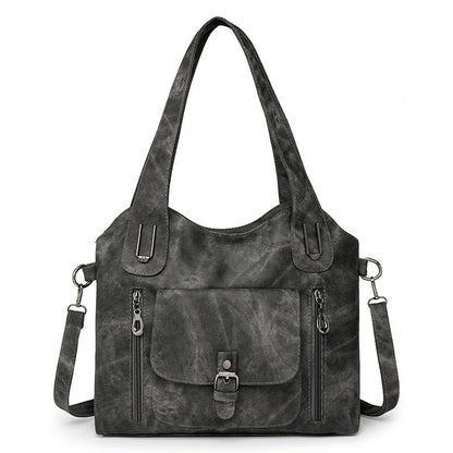 Large Capacity Crossbody Bag for Women – Retro PU Shoulder Purse