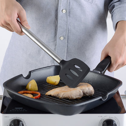16-Piece Silicone Kitchen Utensil Set – Non-Stick Cooking Tools with Stainless Steel Handles