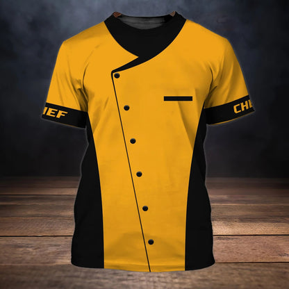 Men’s Chef Graphic T-Shirt – Quick-Dry Breathable Kitchen & Casual Tee